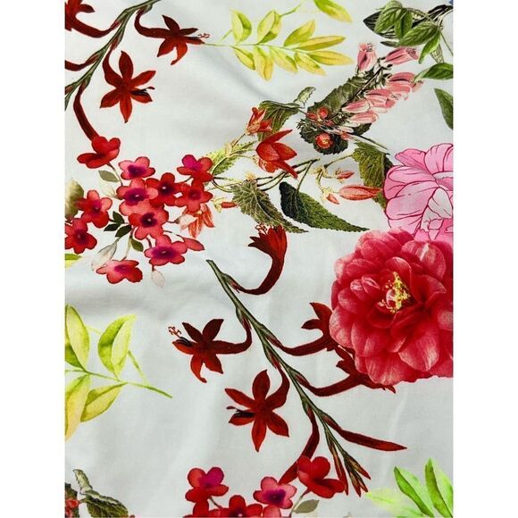 Beach Toy Swimsuit Size L Floral print White Red - Picture 6 of 12
